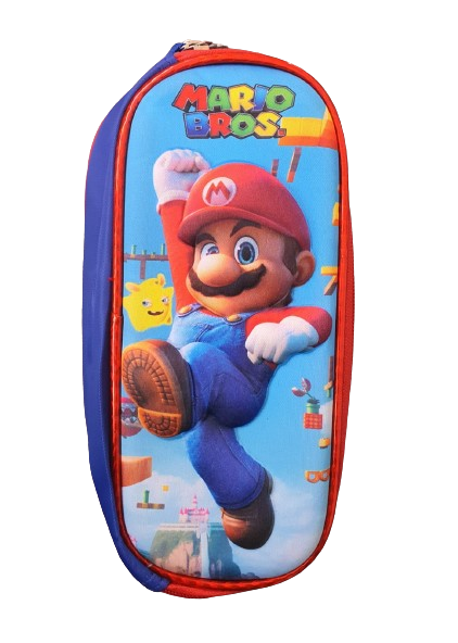 Set Escolar Mochila Reforzada de MARIO BROS con Luz LED y 3 Piezas para Niños de 3 a 9 años